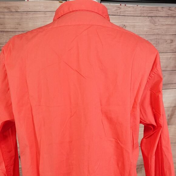 Scotch & Soda Shirt Mens 2XL Red Long Sleeve Button Up Stretch Casual Solid - Picture 5 of 9